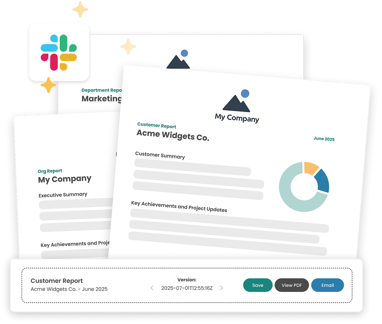 Slack Reports for Clients and Leadership